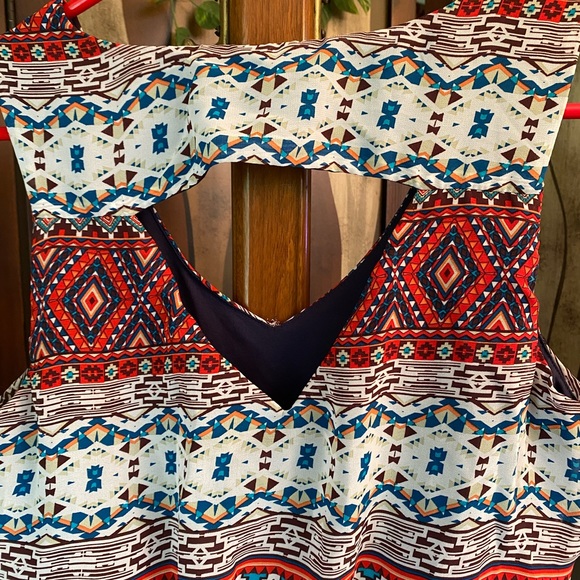 BCX Bohemian or Western Sleeveless Style Dress, size large - Picture 3 of 5